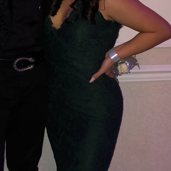 Emerald/Dark Green prom dress - Picture 6 of 6